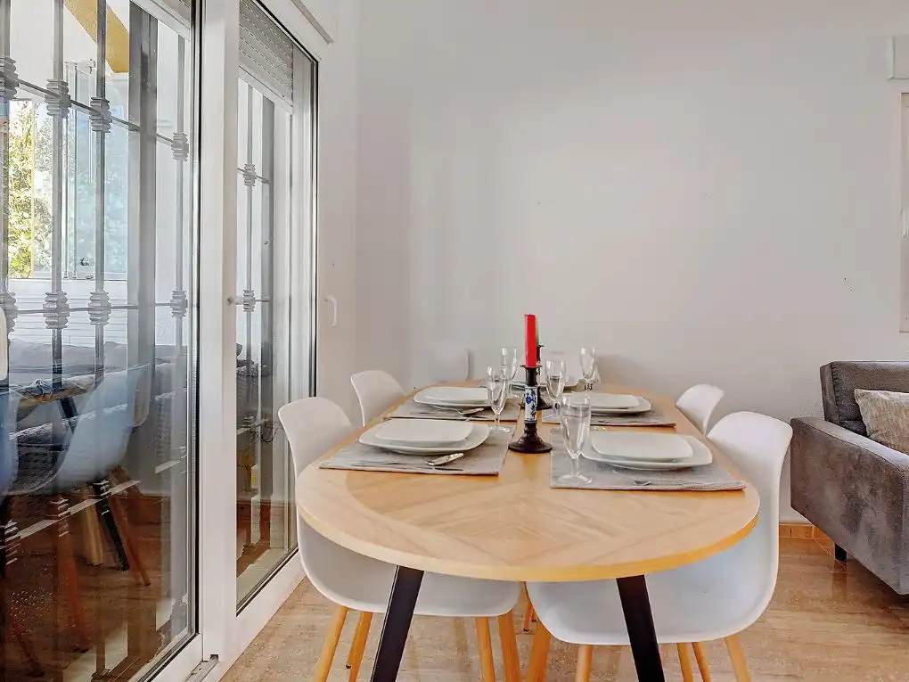 Esszimmer von Haus oder Chalet zur Miete in Orihuela mit Klimaanlage, Privatgarten und Parkett