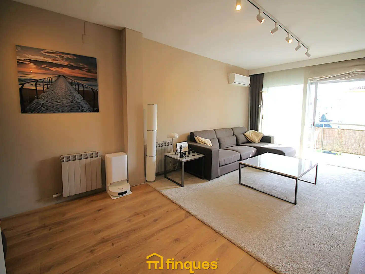 Sala de estar de Piso en venta en Mollet del Vallès con Aire acondicionado, Calefacción y Parquet
