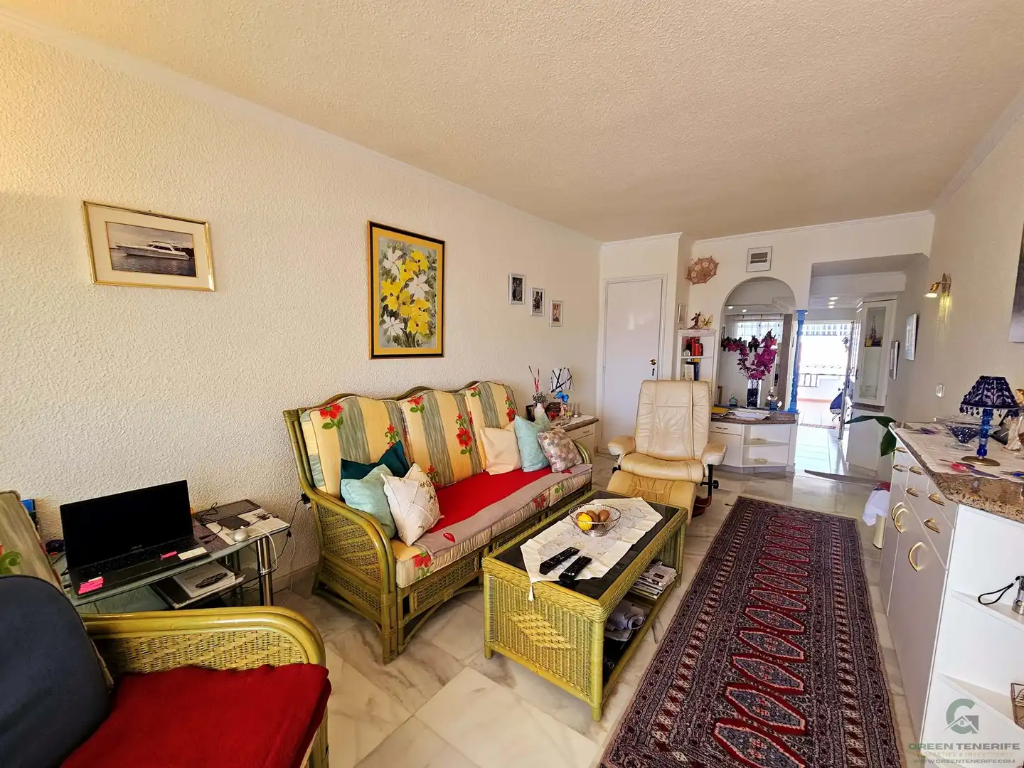 Sala de estar de Piso en venta en Adeje con Aire acondicionado, Terraza y Piscina
