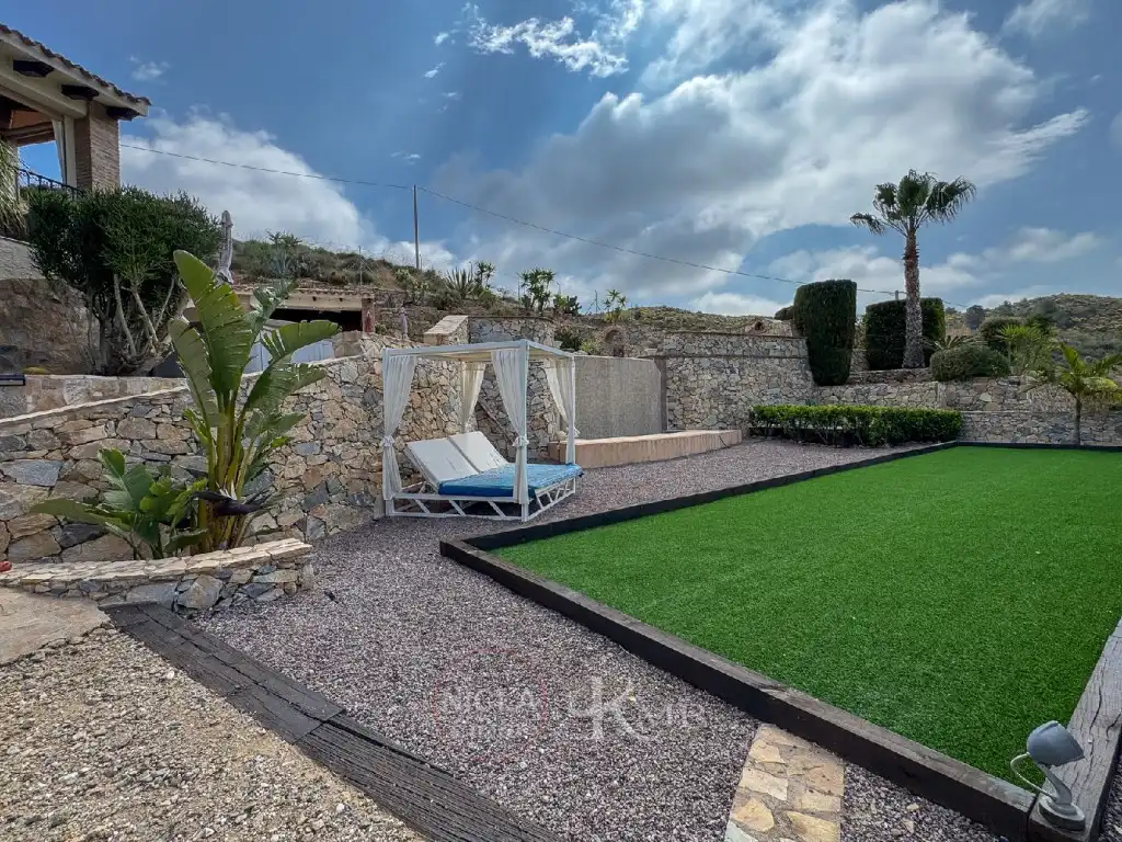 Terrassa de Casa o xalet en venda en Bédar amb Aire condicionat, Jardí privat i Terrassa