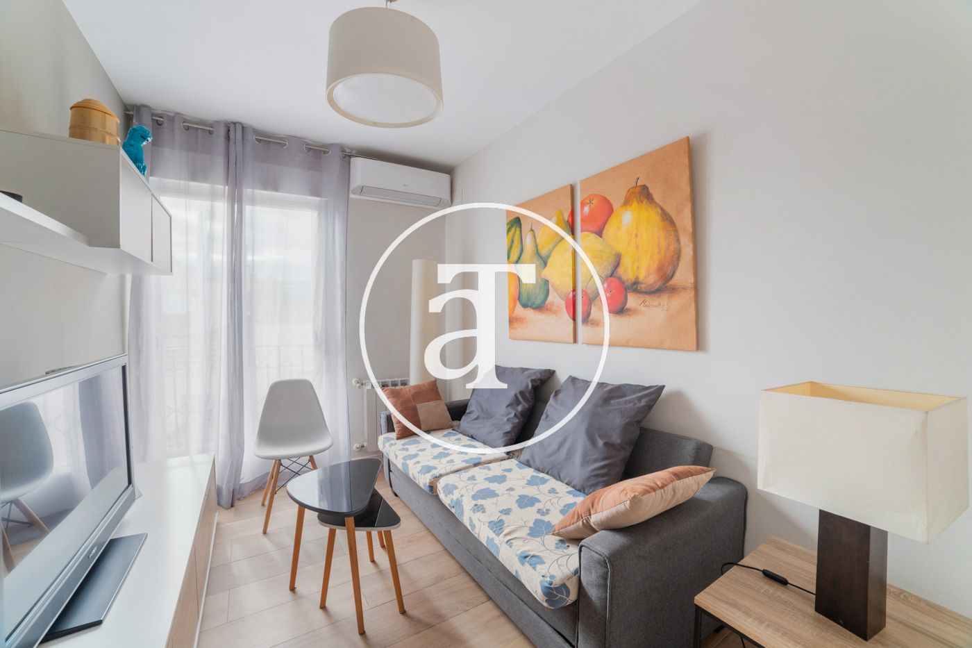 Bedroom of Flat to rent in  Madrid Capital  with Air Conditioner, Heating and Furnished