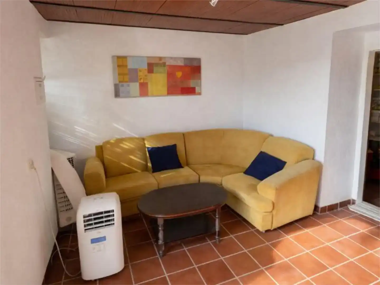Sala de estar de Casa o chalet en venta en Cuevas Bajas con Aire acondicionado, Jardín privado y Amueblado
