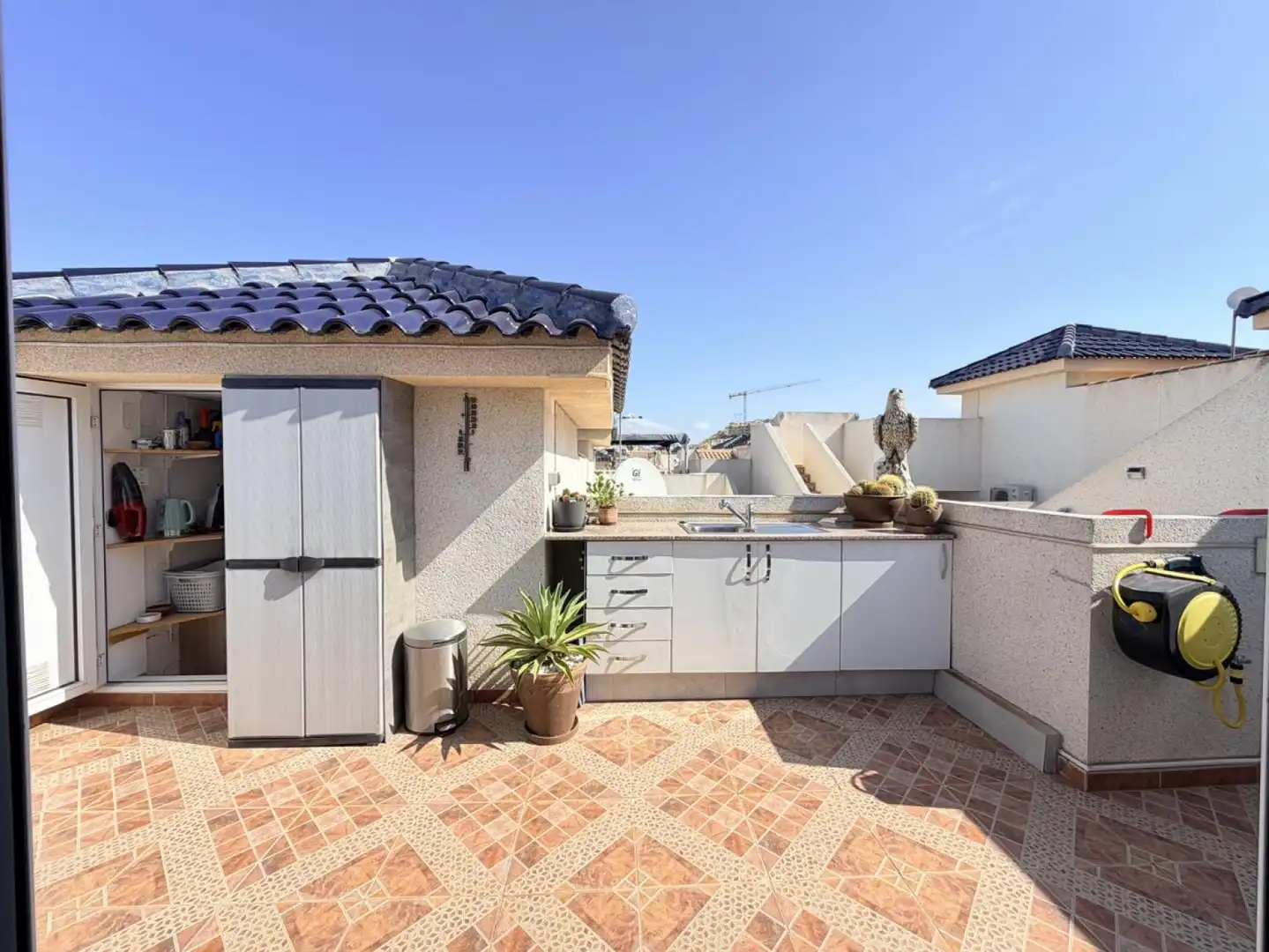 Terrasse von Einfamilien-Reihenhaus zum Verkauf in Zaragoza