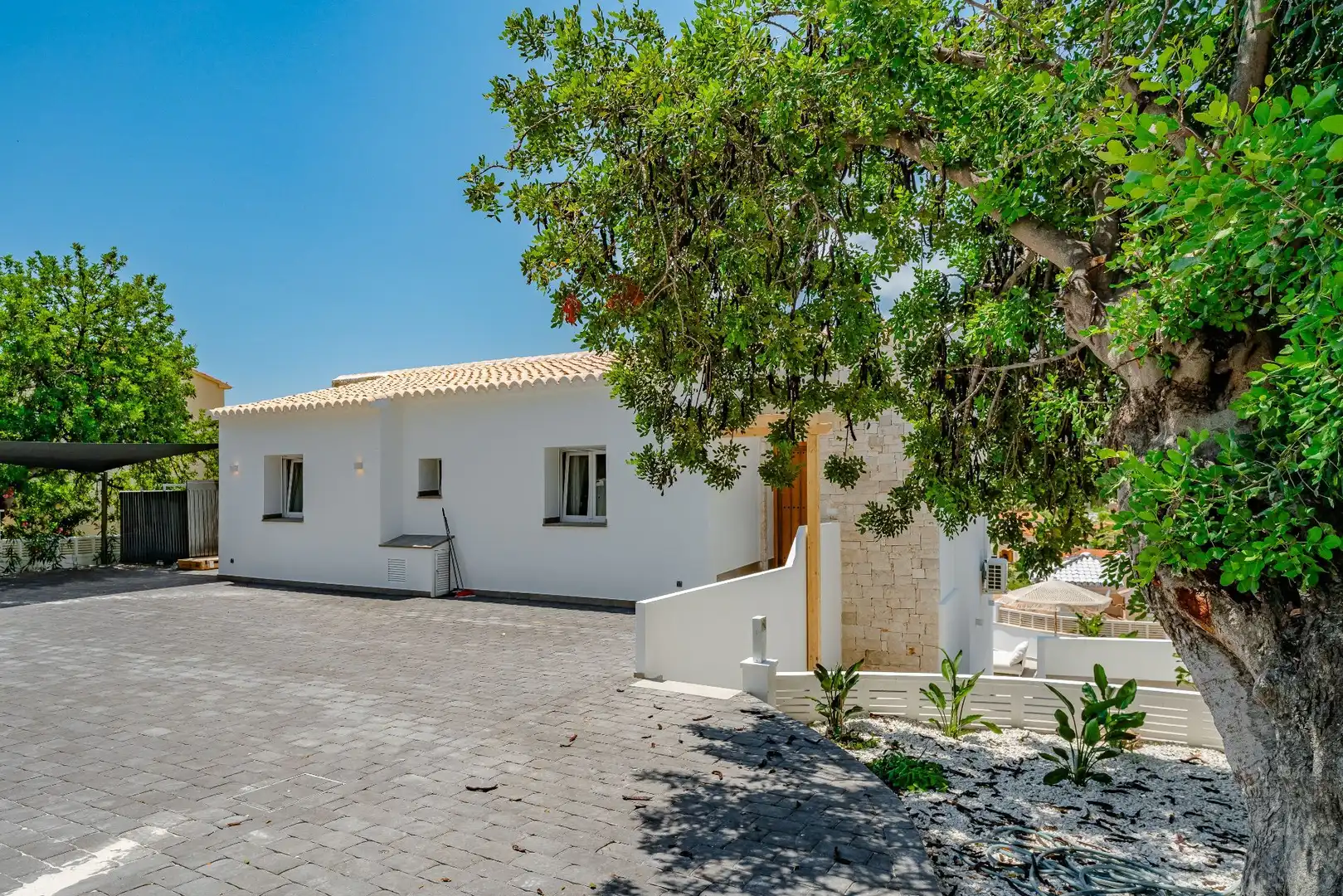 Vista exterior de Casa o chalet en venta en Calpe / Calp con Aire acondicionado, Jardín privado y Terraza
