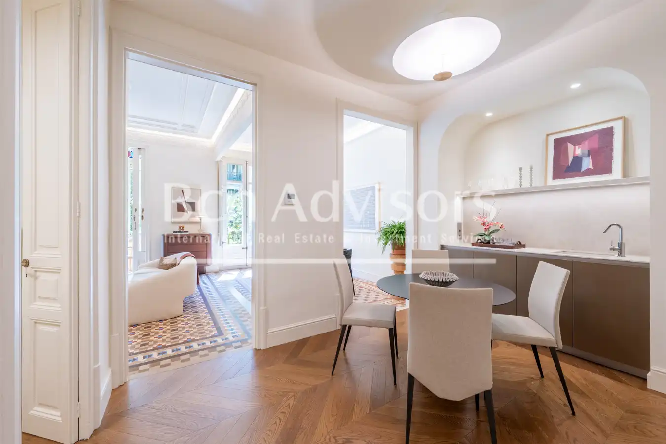 Sala d'estar de Apartament en venda en Barcelona amb Aire condicionat, Calefacció i Terrassa