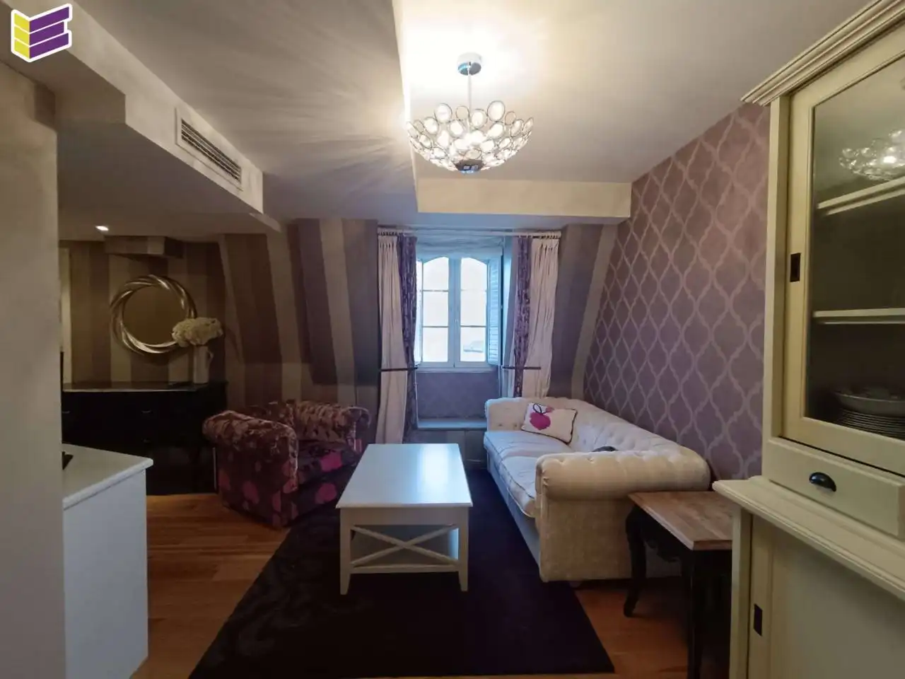 Sala de estar de Dúplex en venta en Mondariz-Balneario con Aire acondicionado, Parquet y Trastero