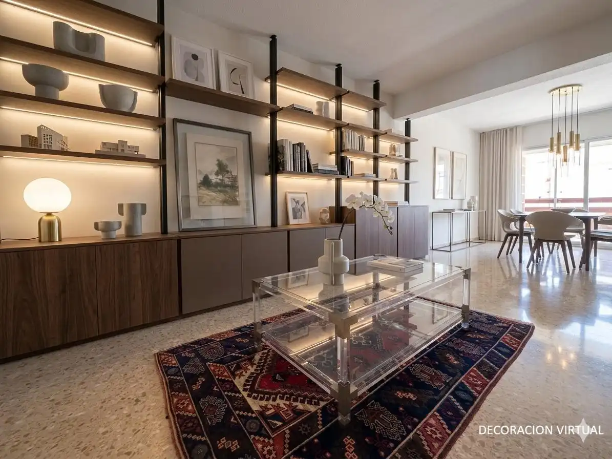 Sala de estar de Piso en venta en Valencia con Aire acondicionado, Calefacción y Amueblado