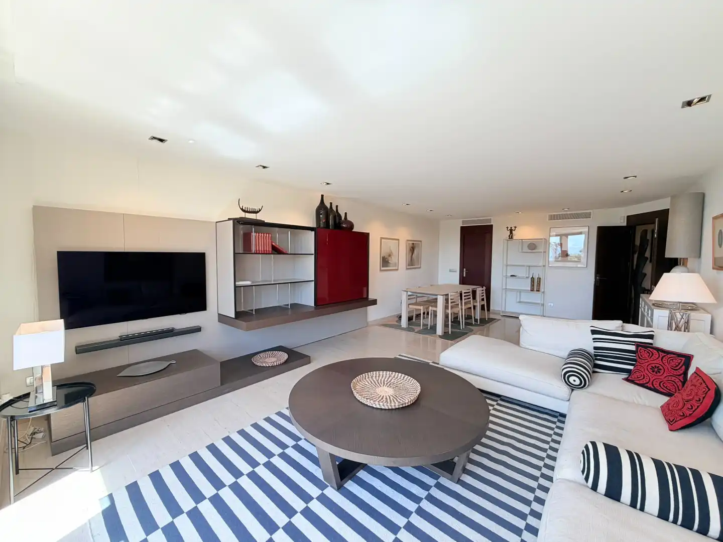Sala d'estar de Pis de lloguer en  Palma de Mallorca amb Aire condicionat, Calefacció i Moblat