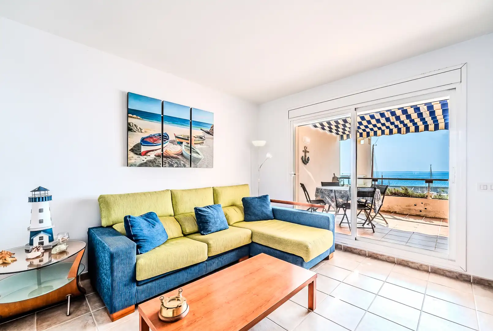 Sala de estar de Apartamento en venta en L'Ametlla de Mar  con Aire acondicionado, Terraza y Amueblado