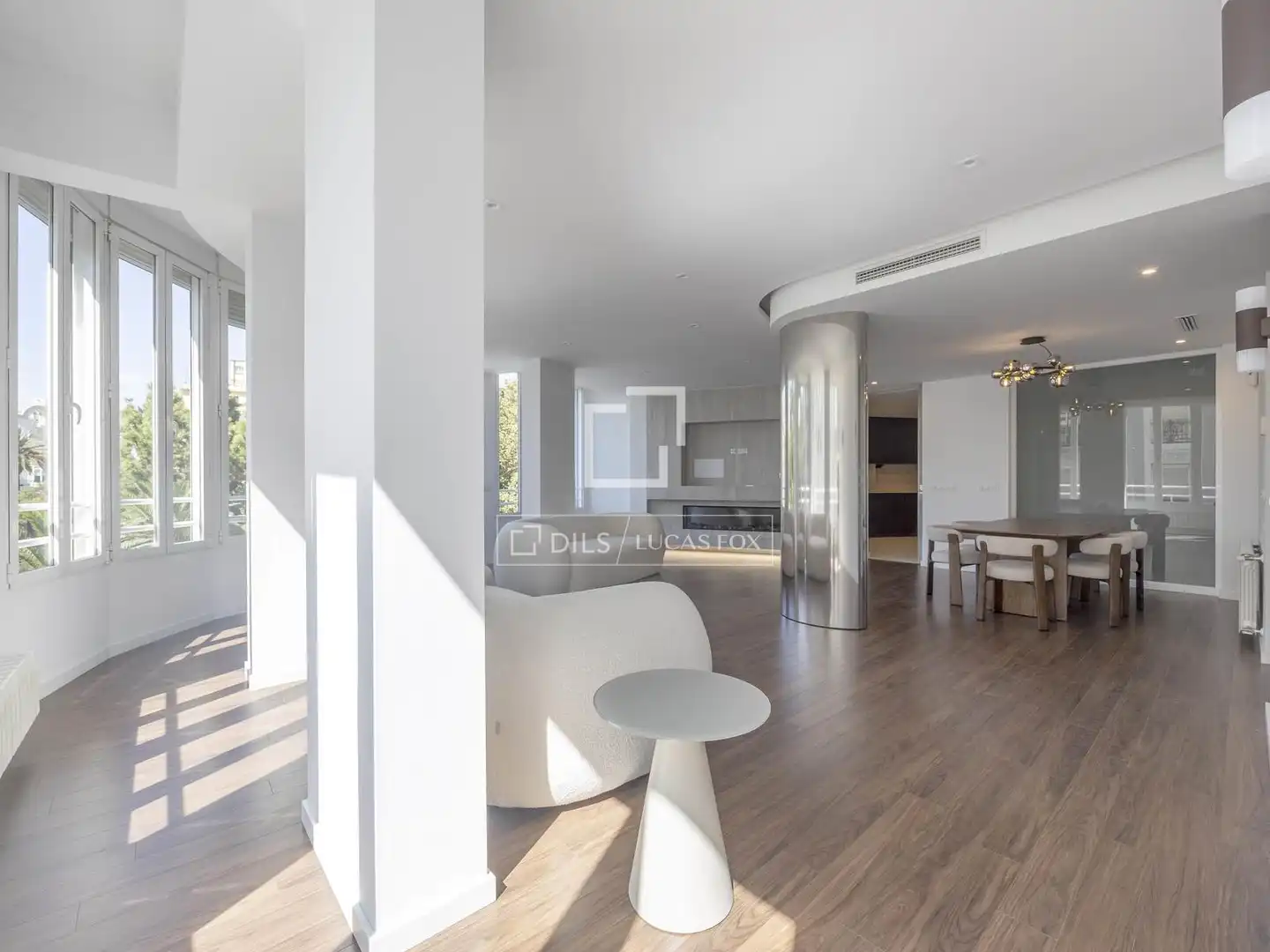 Living room of Flat for rent in Valencia  with Air Conditioner, Heating and Parquet flooring