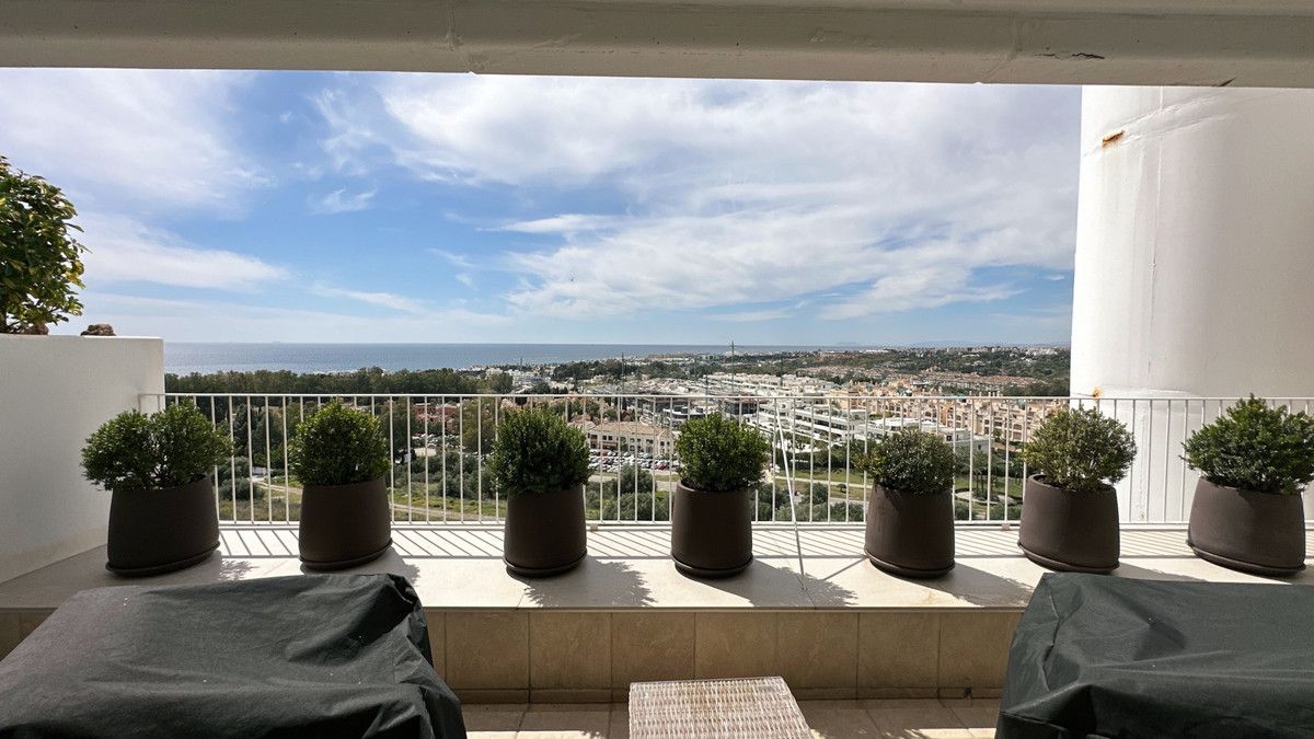 Terraza de Apartamento de alquiler en Marbella con Aire acondicionado, Amueblado y Internet