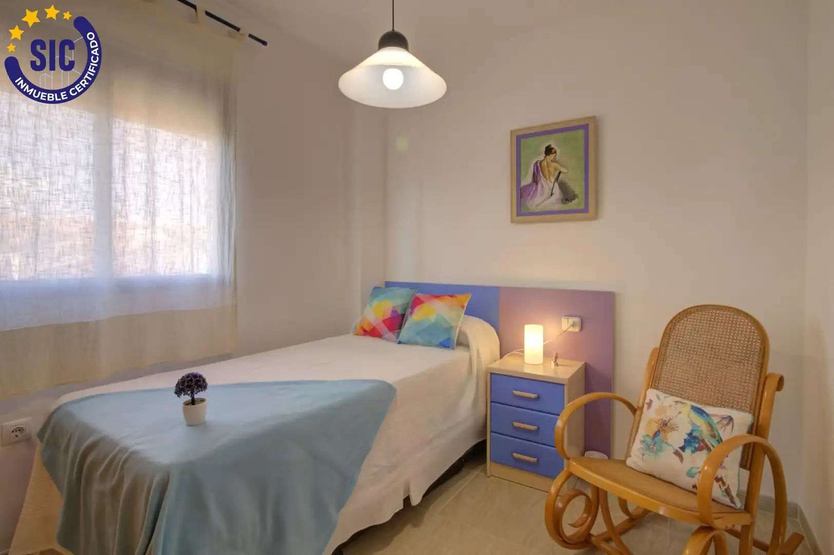 Schlafzimmer von Maisonette zum Verkauf in Nules mit Klimaanlage, Privatgarten und Terrasse