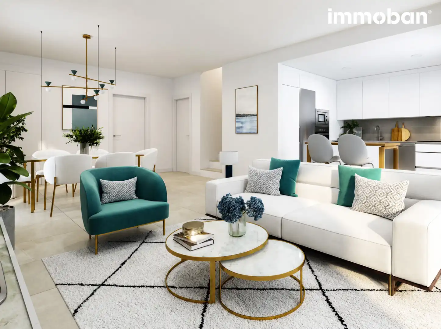Sala de estar de Casa adosada en venta en Calafell con Jardín privado, Parquet y Terraza