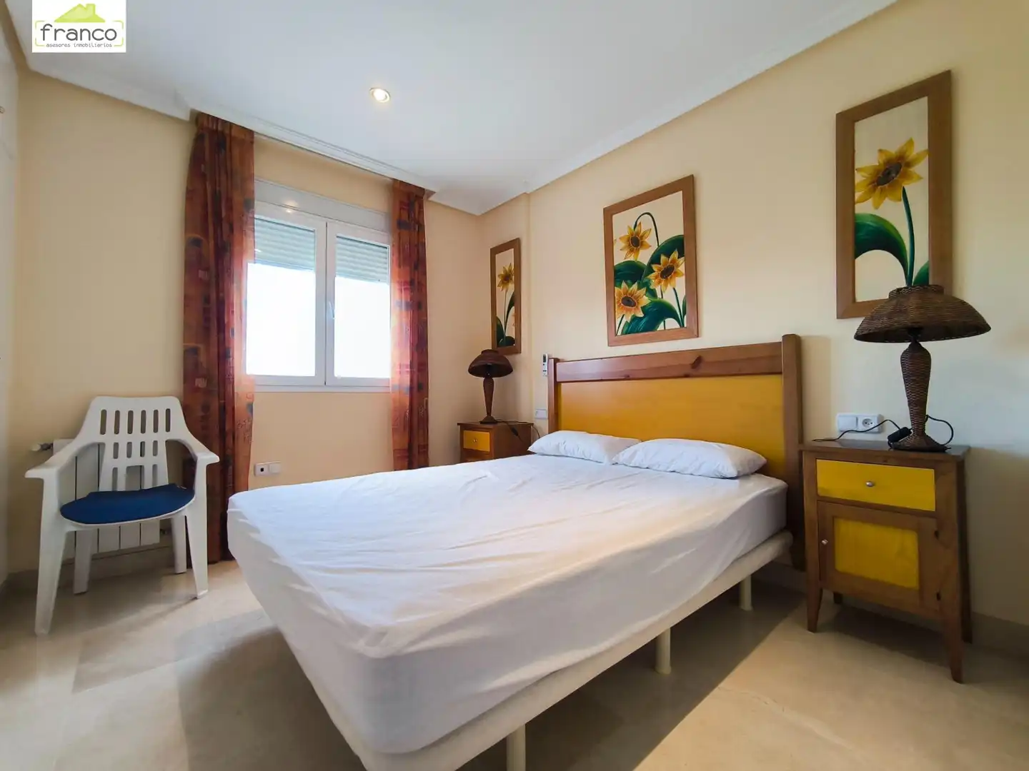 Schlafzimmer von Einfamilien-Reihenhaus zur Miete in Mojácar mit Privatgarten, Terrasse und Abstellraum