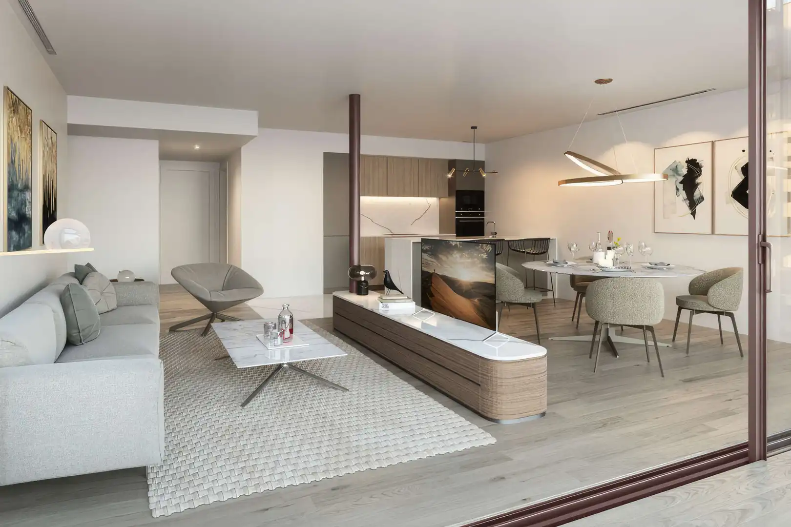 Sala d'estar de Àtic en venda en  Palma de Mallorca amb Aire condicionat, Calefacció i Parquet