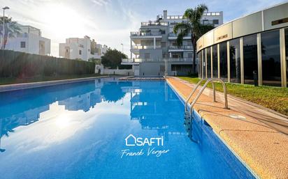 Exterior view of Flat for sale in Oliva  with Air Conditioner, Terrace and Swimming Pool