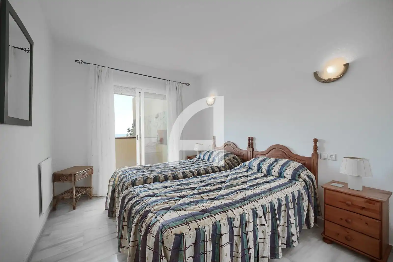 Dormitori de Casa adosada de lloguer en Mijas amb Aire condicionat, Calefacció i Terrassa