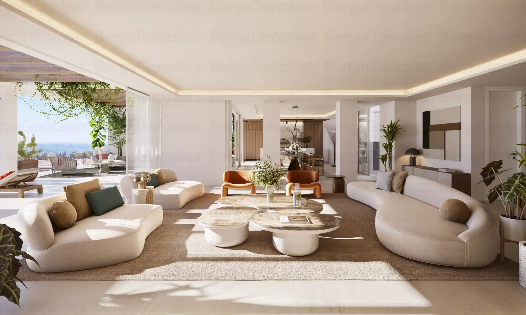 Sala d'estar de Àtic en venda en Marbella amb Aire condicionat, Calefacció i Terrassa