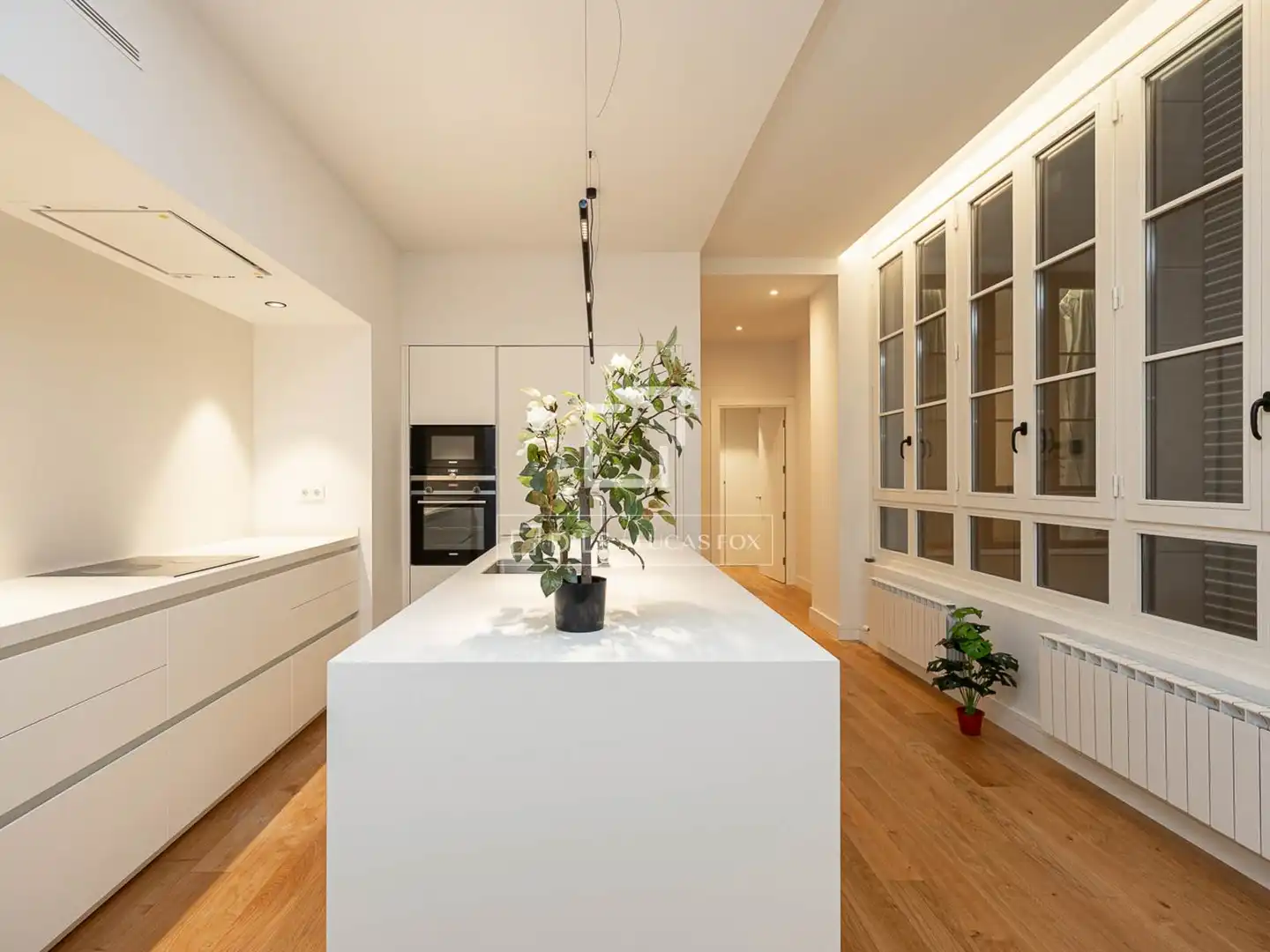 Cocina de Piso de alquiler en Girona con Aire acondicionado, Calefacción y Parquet
