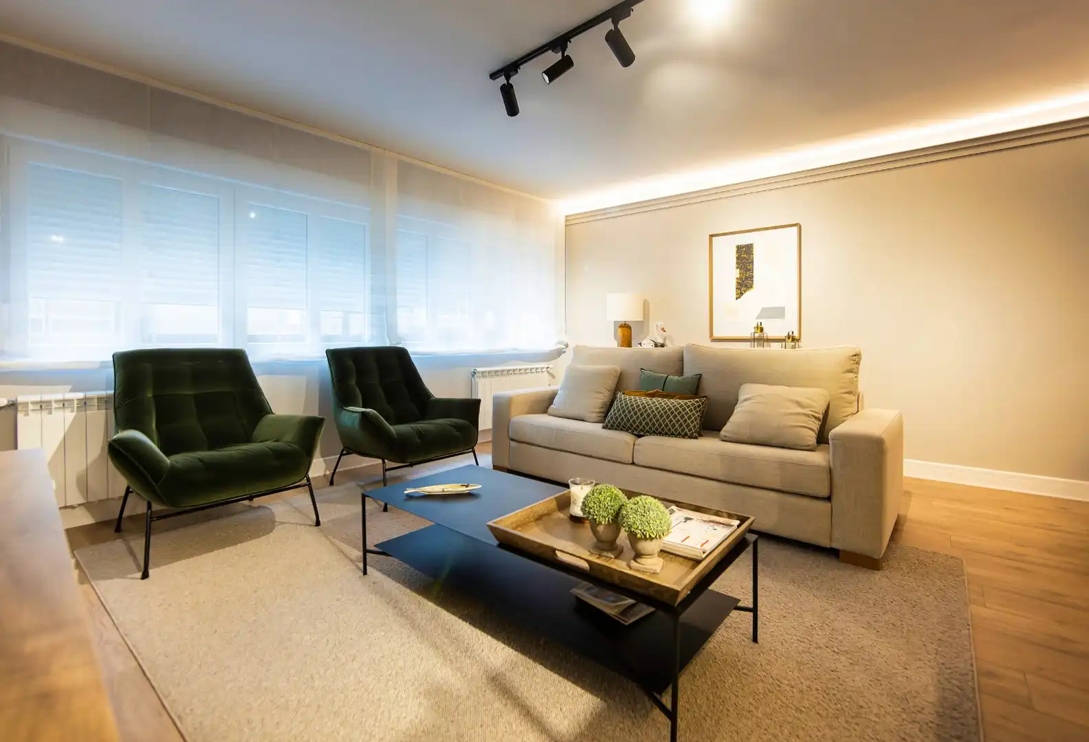 Living room of Flat for sale in Vilalba  with Heating, Storage room and Furnished