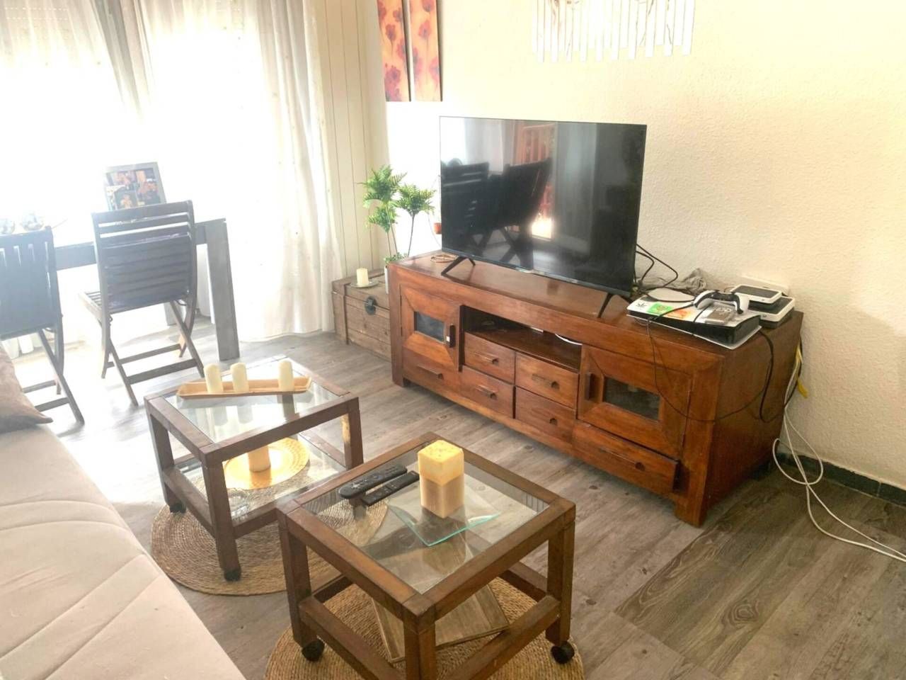Sala de estar de Piso en venta en Terrassa con Calefacción, Parquet y Terraza