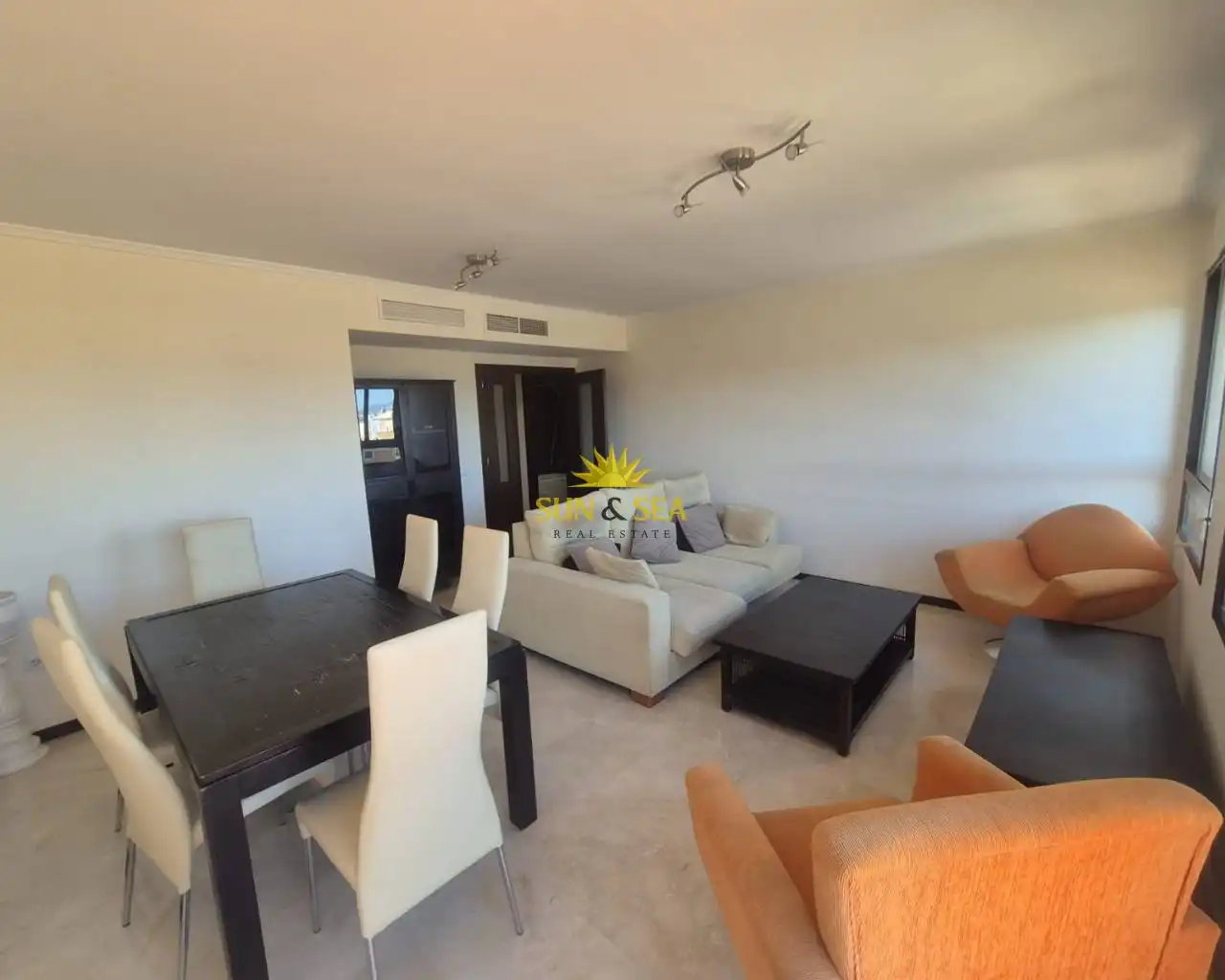 Living room of Flat for sale in Murcia  with Air Conditioner, Heating and Parquet flooring