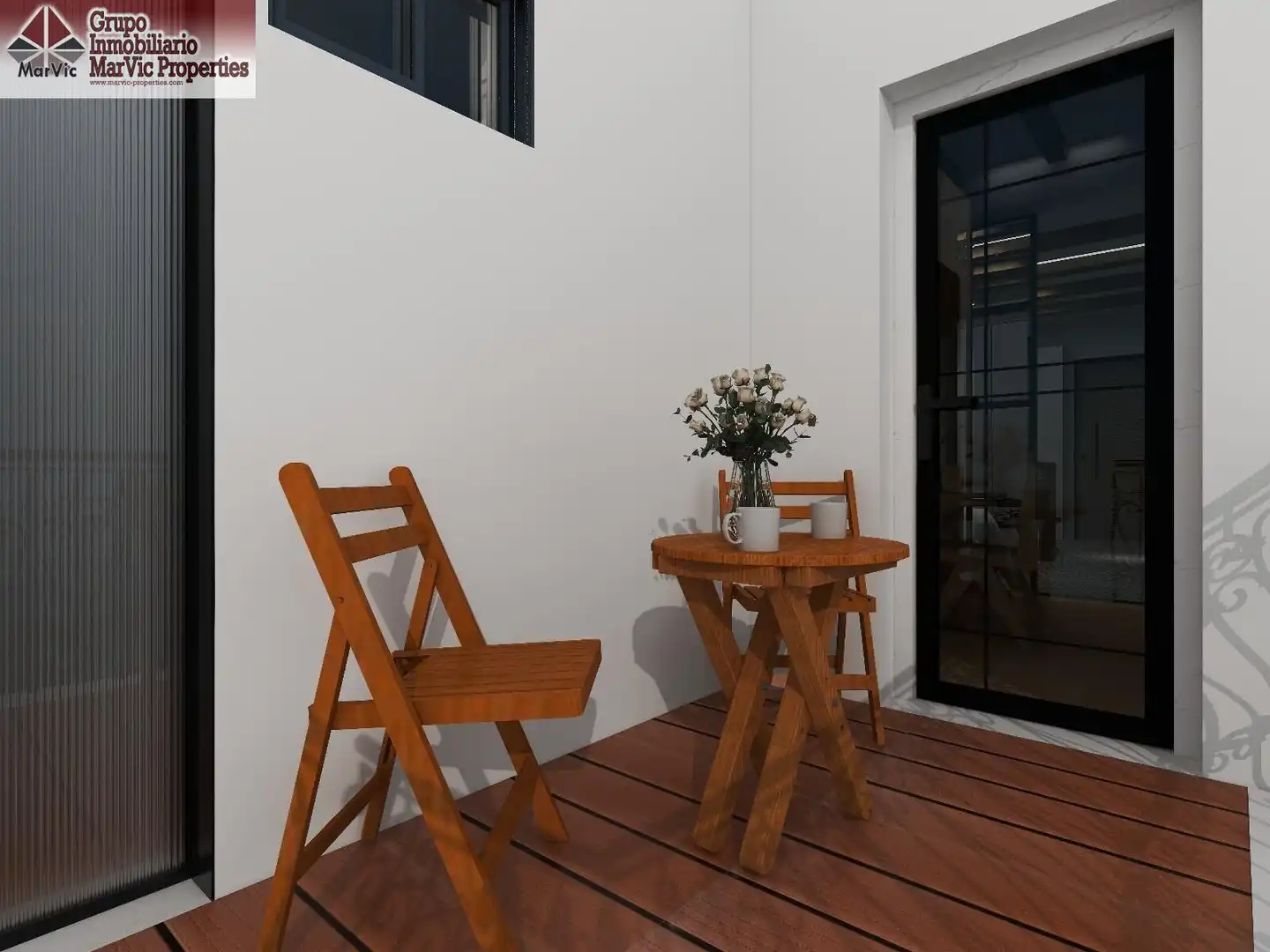 Terraza de Apartamento en venta en Villajoyosa / La Vila Joiosa con Aire acondicionado, Terraza y Amueblado