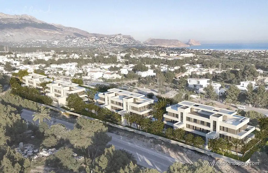 Vista exterior de Apartamento en venta en La Nucia con Aire acondicionado, Calefacción y Jardín privado