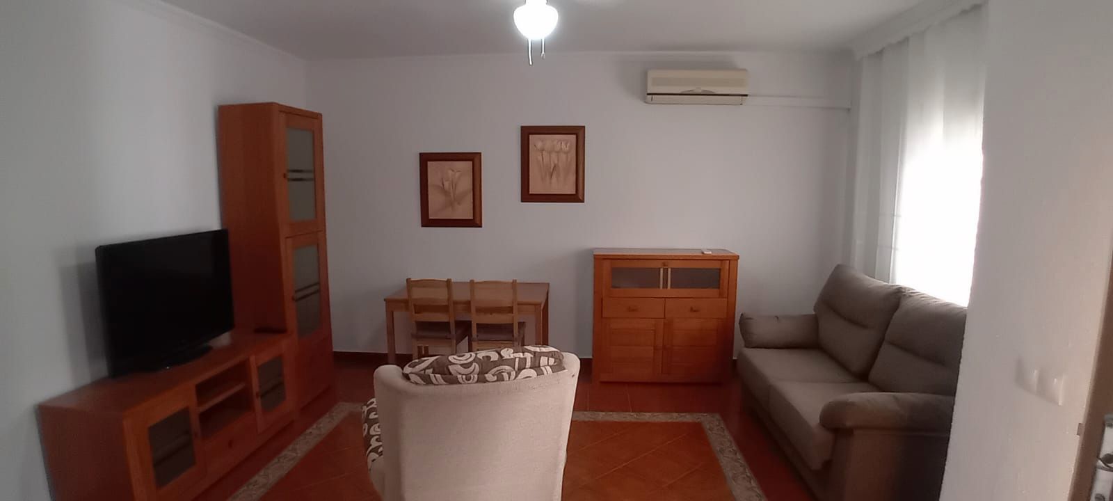 Living room of Flat to rent in Málaga Capital  with Air Conditioner, Furnished and TV