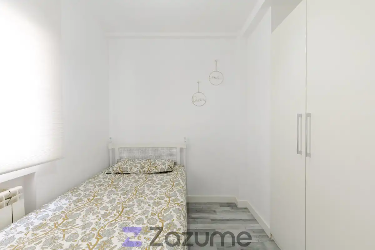 Schlafzimmer von Wohnung zur Miete in Madrid mit Klimaanlage, Heizung und Parkett
