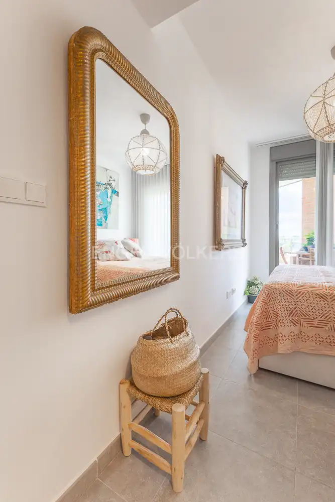 Bedroom of Flat for rent in El Verger  with Air Conditioner, Heating and Private garden