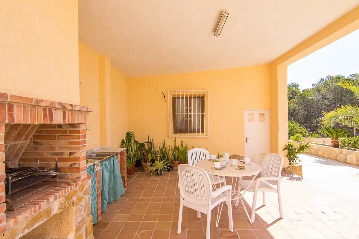 Terraza de Casa o chalet de alquiler en Benissa con Aire acondicionado, Calefacción y Jardín privado