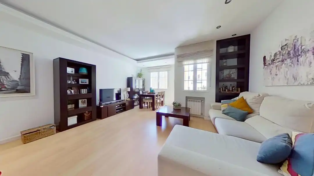 Sala de estar de Piso de alquiler en Madrid con Aire acondicionado, Calefacción y Balcón