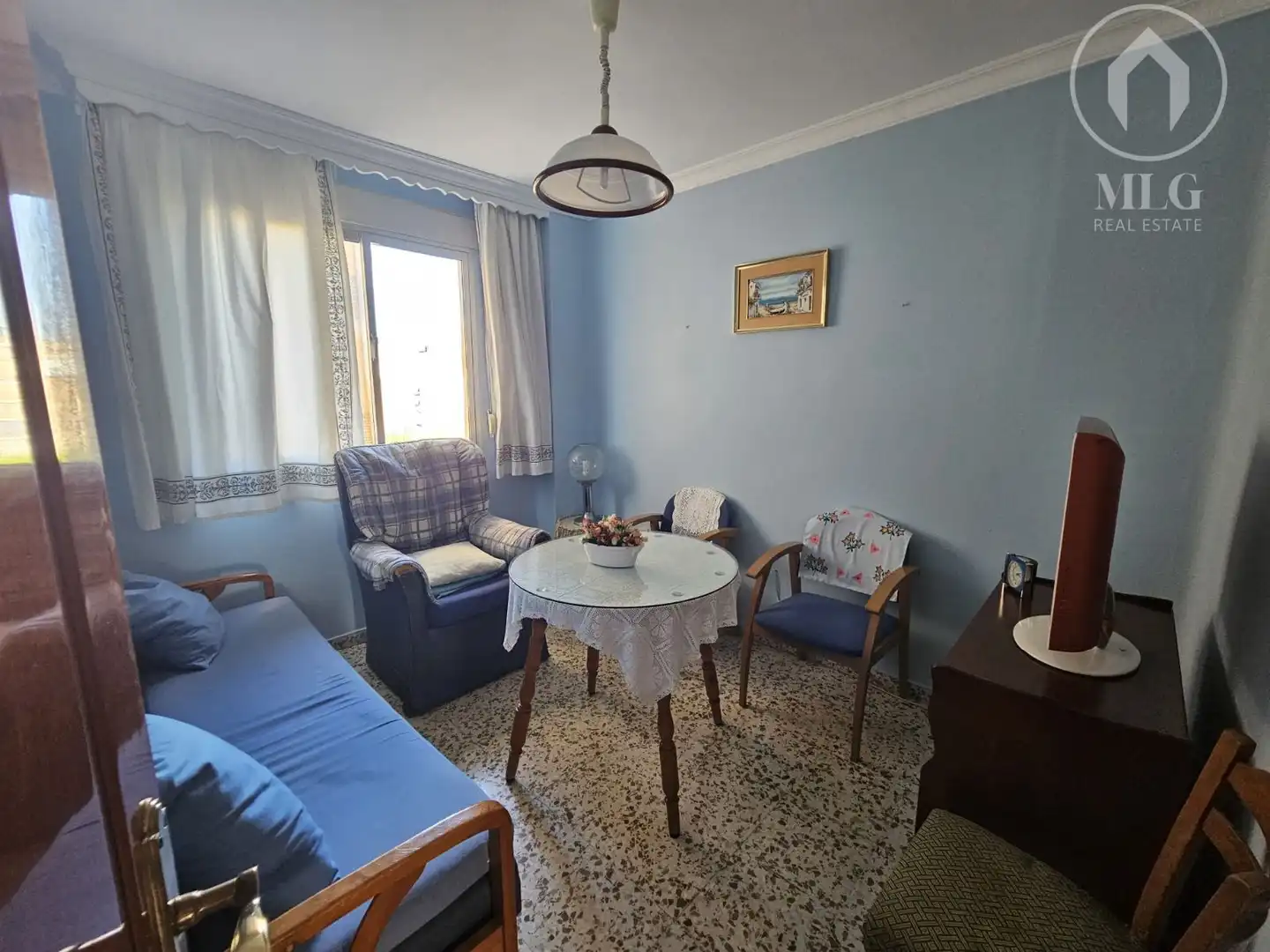 Sala d'estar de Pis en venda en Málaga amb Aire condicionat, Terrassa i Moblat