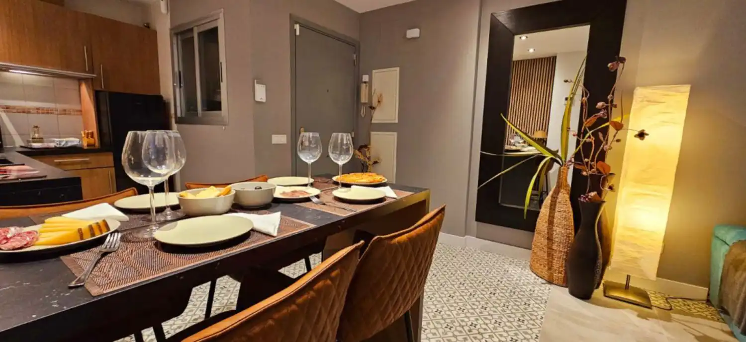 Dining room of Flat for rent in Málaga  with Heating and Furnished