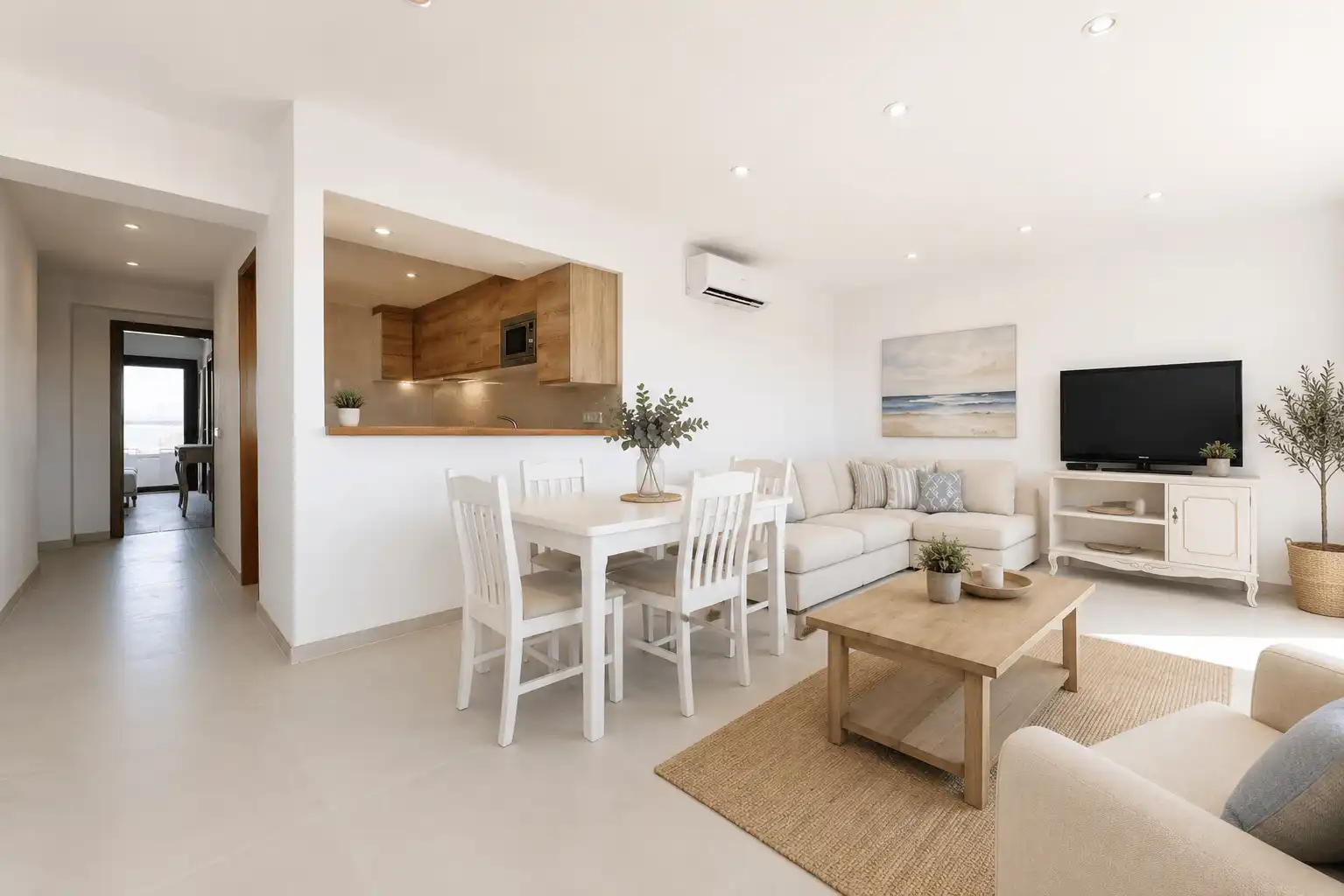 Living room of Apartments for rent in Manacor  with Air Conditioner and Balcony