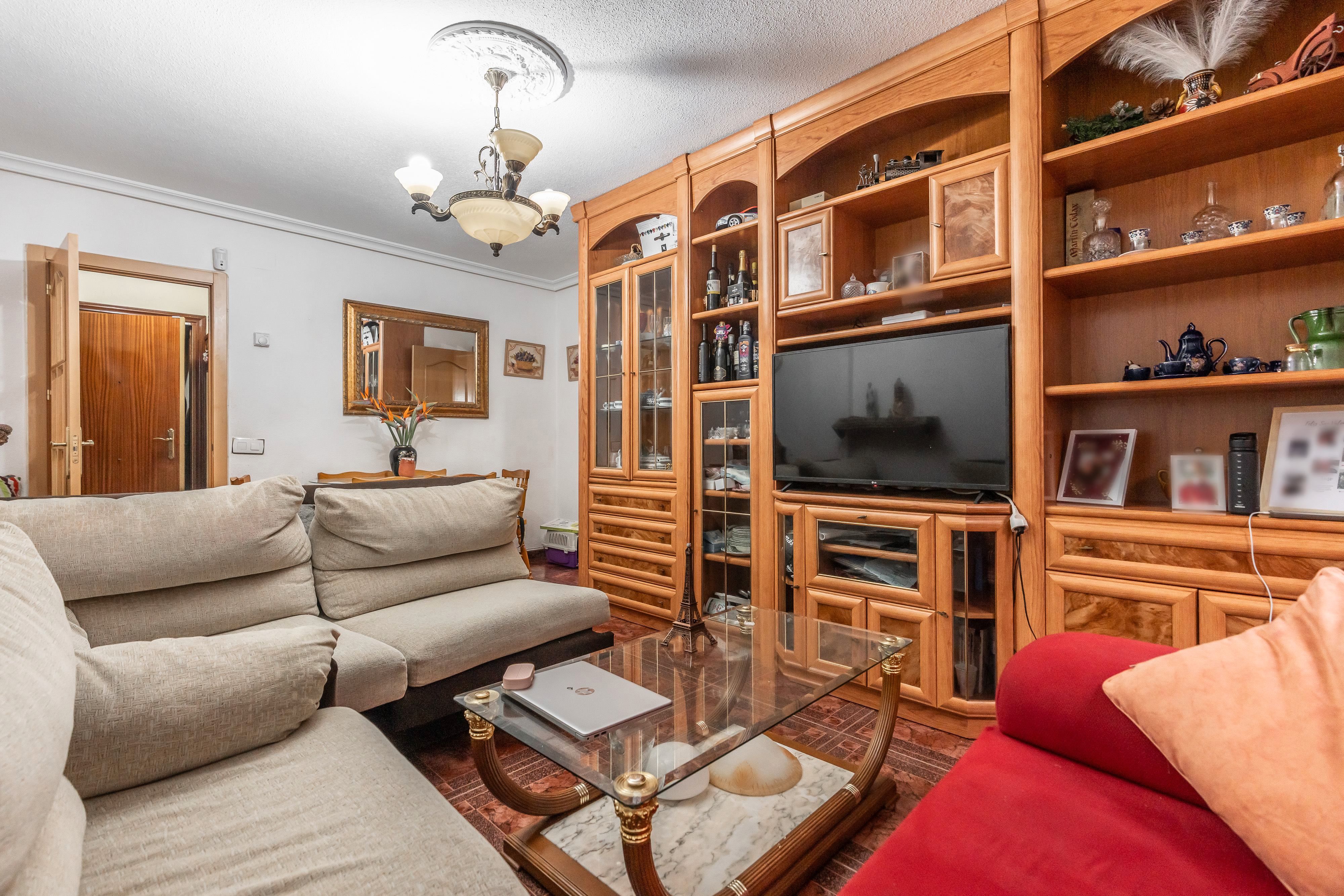 Living room of Flat for sale in  Madrid Capital  with Heating and Terrace