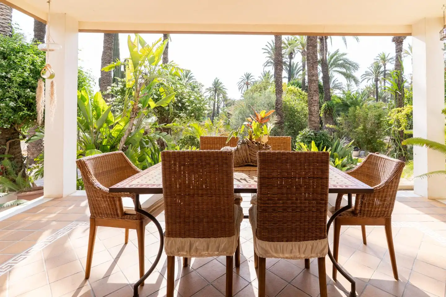 Terrassa de Casa o xalet en venda en Elche / Elx amb Calefacció, Jardí privat i Parquet