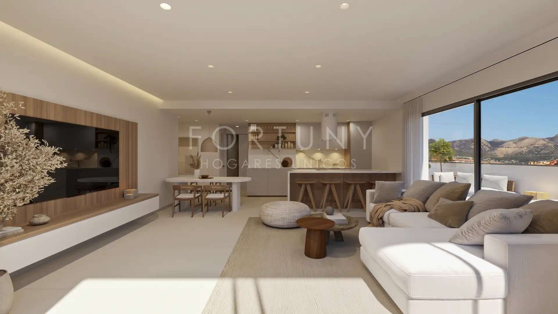 Wohnzimmer von Erdgeschoss zum Verkauf in Fuengirola mit Terrasse, Abstellraum und Gemeinschaftspool
