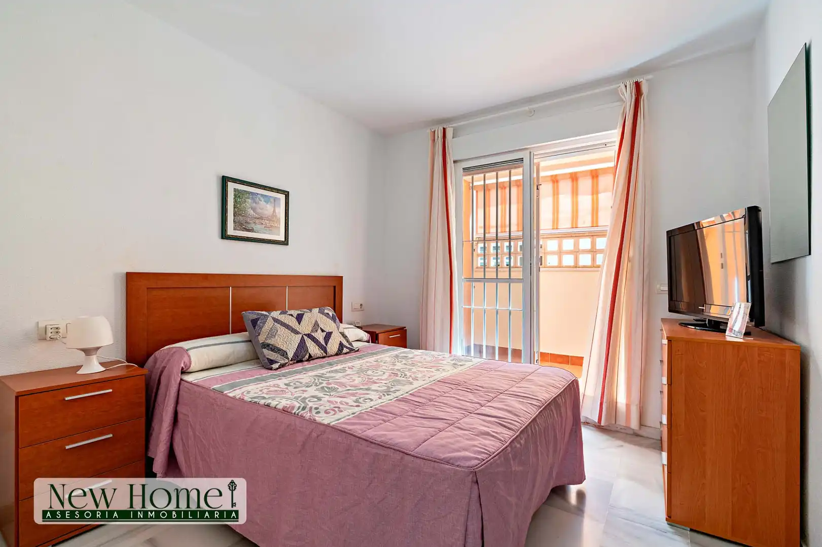 Bedroom of Flat for sale in Roquetas de Mar  with Terrace, Furnished and Community pool