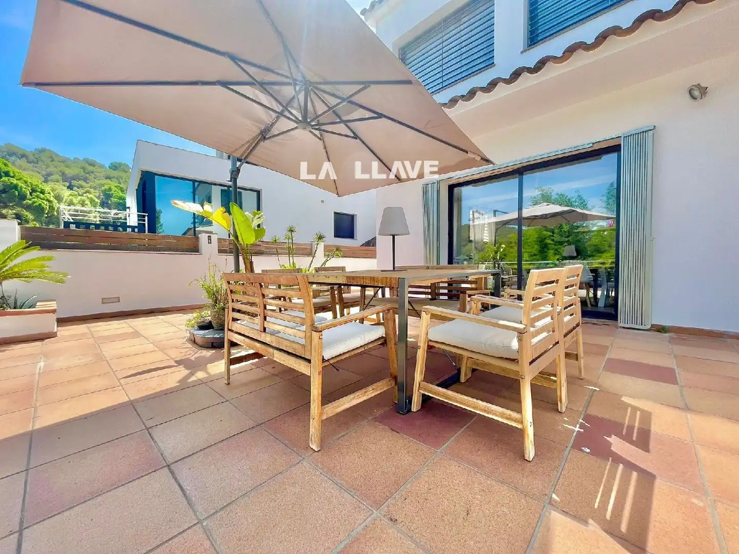 Terraza de Casa o chalet en venta en Blanes con Aire acondicionado, Calefacción y Jardín privado