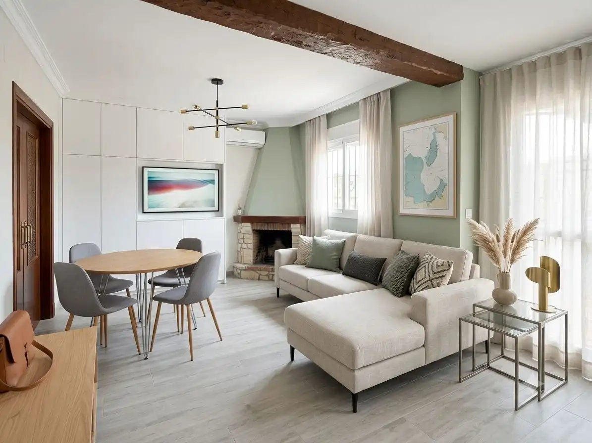 Sala d'estar de Casa o xalet en venda en Mijas amb Jardí privat, Terrassa i Traster