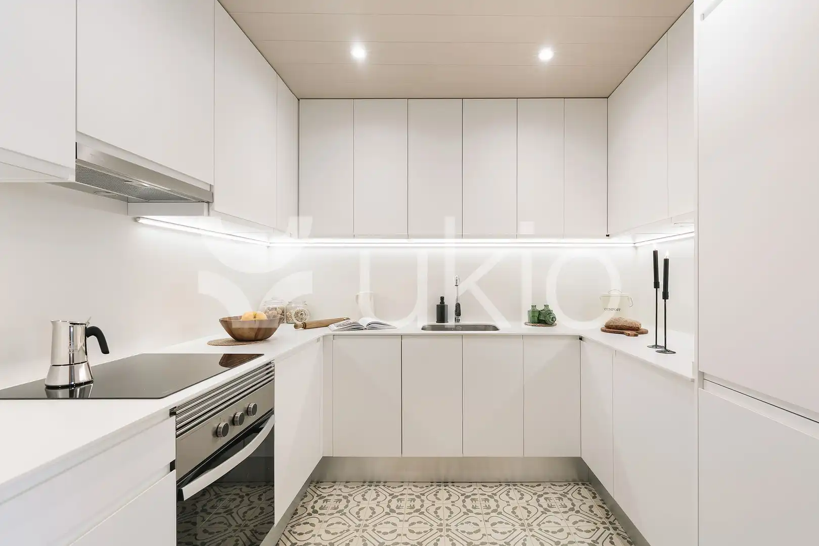Kitchen of Apartments for rent in Barcelona  with Air Conditioner, Heating and Terrace