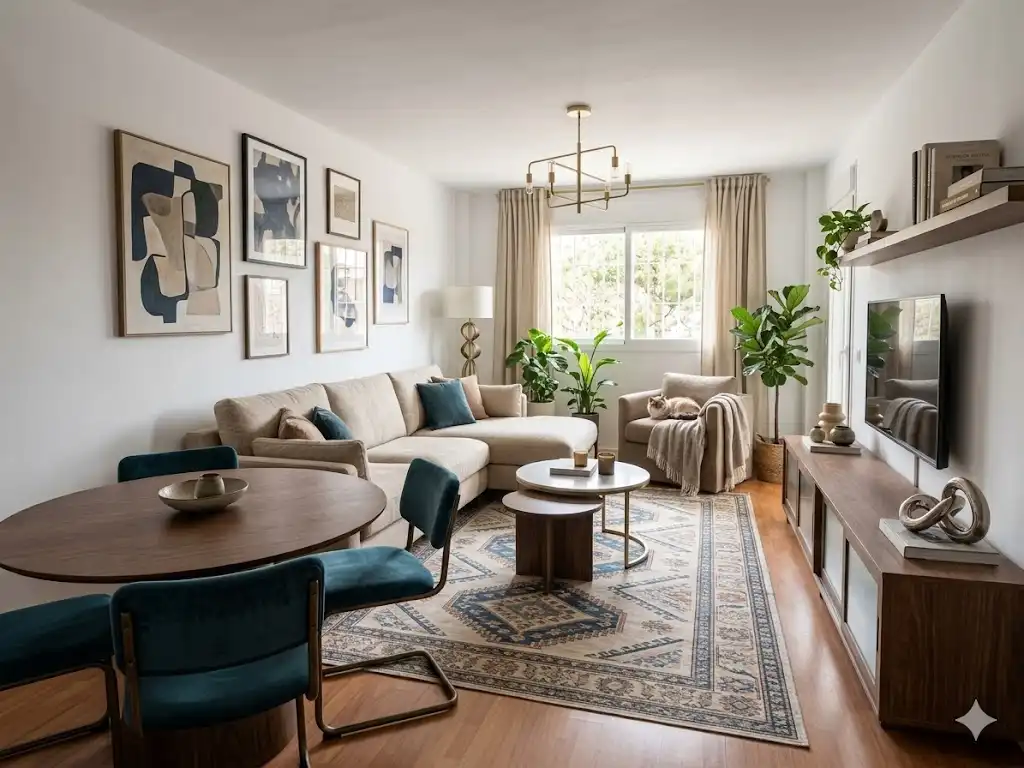 Wohnzimmer von Wohnung zum Verkauf in Málaga mit Klimaanlage, Terrasse und Abstellraum