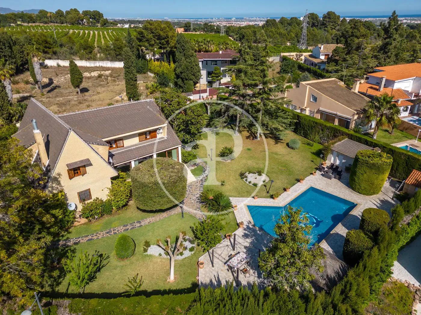 Vista exterior de Casa o chalet en venta en Godella con Aire acondicionado, Calefacción y Jardín privado