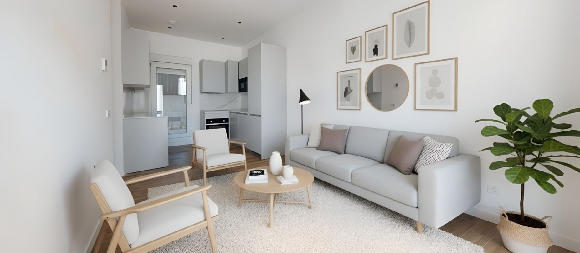 Sala de estar de Piso en venta en  Madrid Capital con Aire acondicionado, Calefacción y Terraza