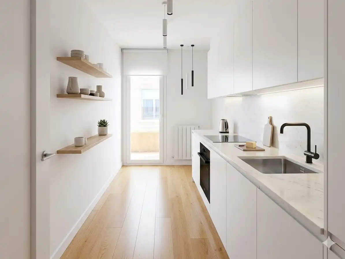 Cocina de Piso en venta en Girona con Terraza y Balcón