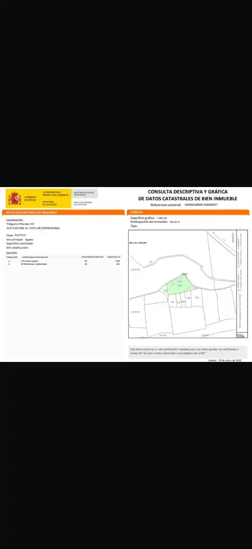 Terreny rústic en venda a Carretera del Catllar 22, imagen 6