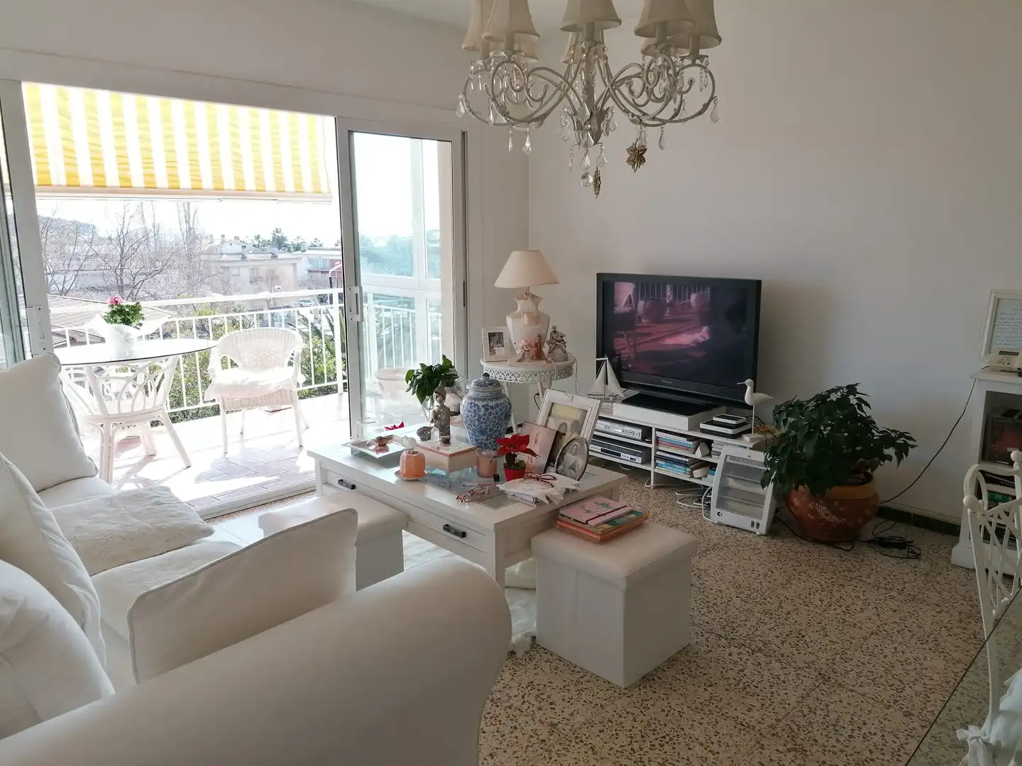 Sala d'estar de Pis en venda en Sant Feliu de Guíxols amb Jardí privat