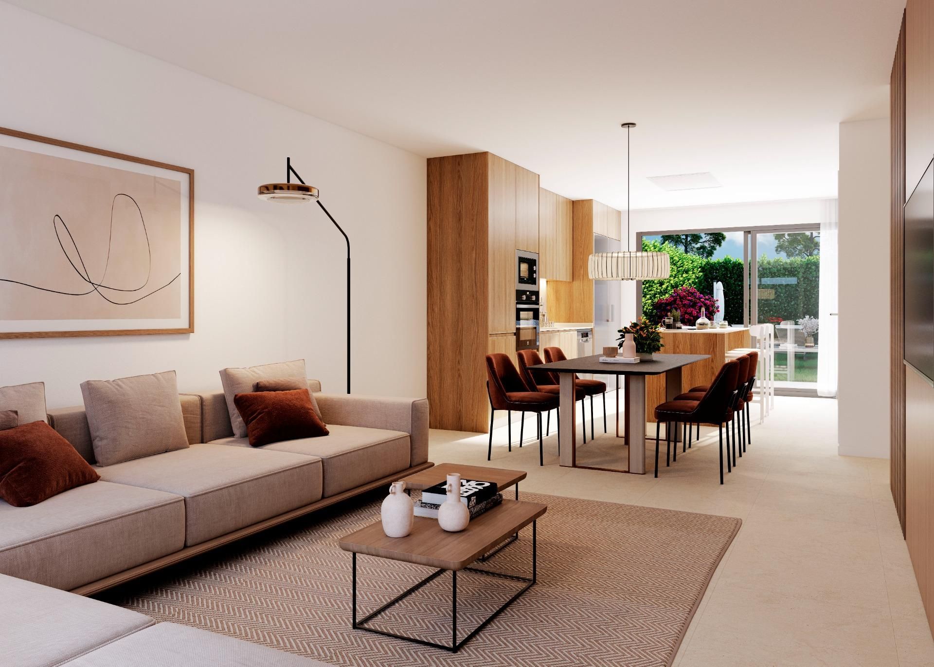 Sala d'estar de Casa adosada en venda en Sagunto / Sagunt amb Aire condicionat, Jardí privat i Terrassa